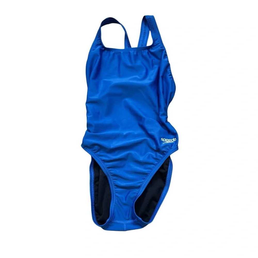 Speedo Women's ProLT Super Proback‎ Solid One Piece Swim Suit Blue Size 30